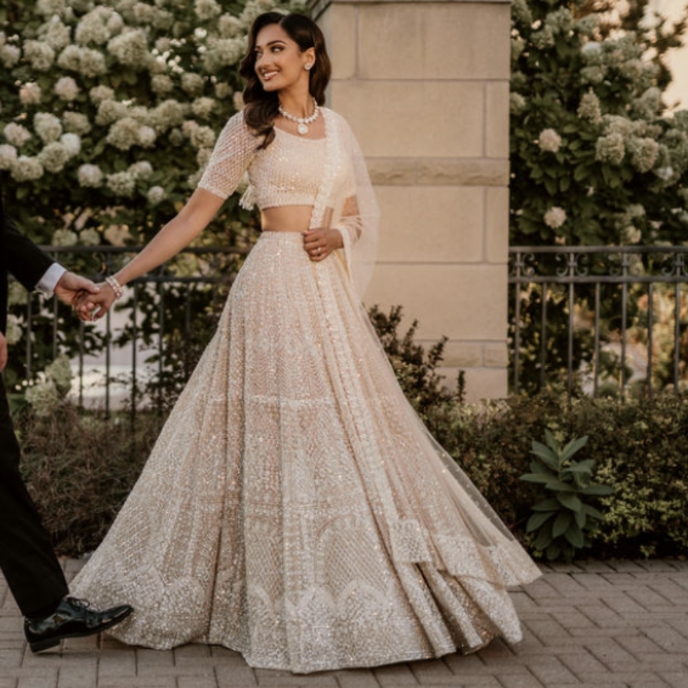 Seema Gujral reception lengha